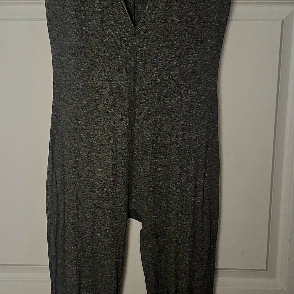 Gray Women's Jumpsuit, L, NWT. SMOKE AND ANIMAL FREE HOME. $35 obo